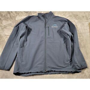 The North Face Men's Size XL Softshell Jacket Blue‎ Windwall Sharif Munir